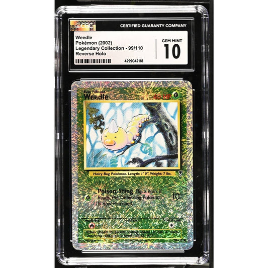 CGC 10 GEM MINT Weedle 99/110 Pokémon Legendary Collection Reverse (PSA/BGS)