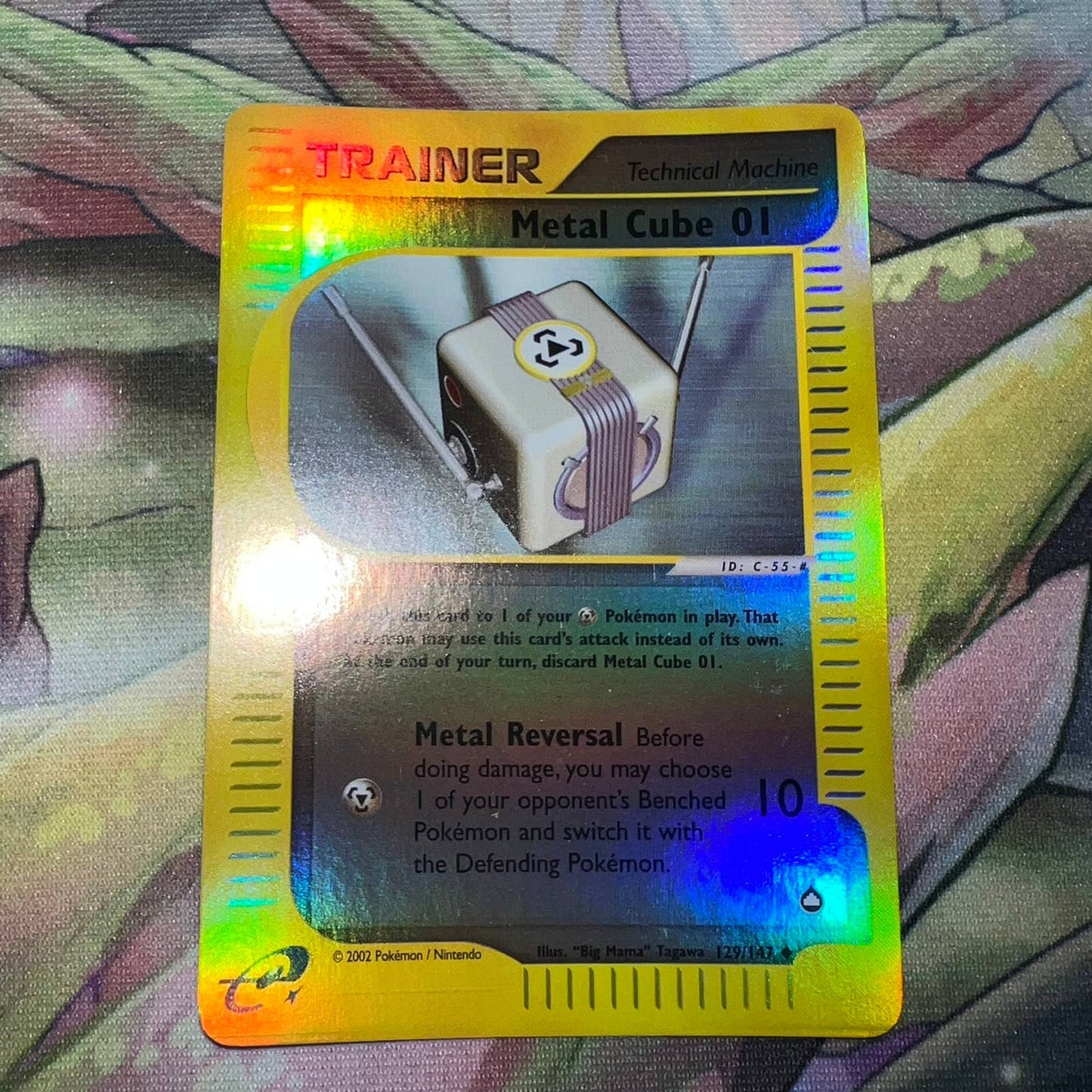 Pokémon Metal Cube 01 Trainer 132/147 Aquapolis Reverse Holo TCG Pokemon Card NM