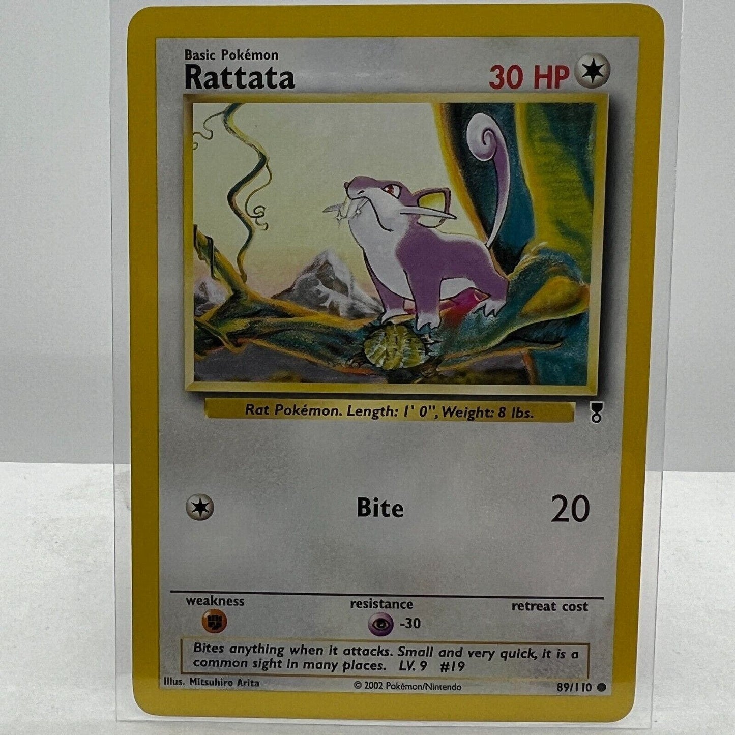 Pokémon Rattata 89/110 Pokemon 2000 Legendary Collection TCG Common Card NM-MT