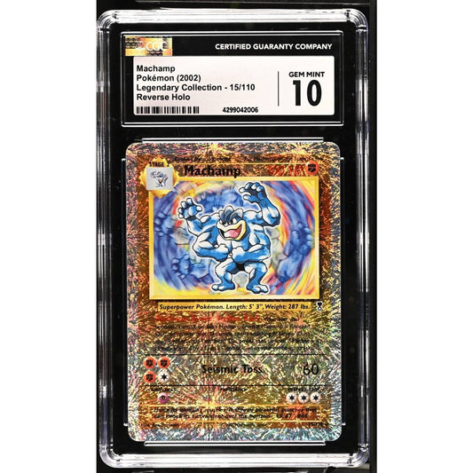 CGC 10 GEM MINT Machamp 15/110 Pokémon Legendary Collection Reverse (PSA/BGS)