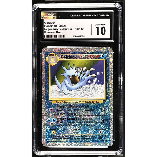 CGC 10 GEM MINT Golduck 43/110 Pokémon Legendary Collection Reverse (PSA/BGS)