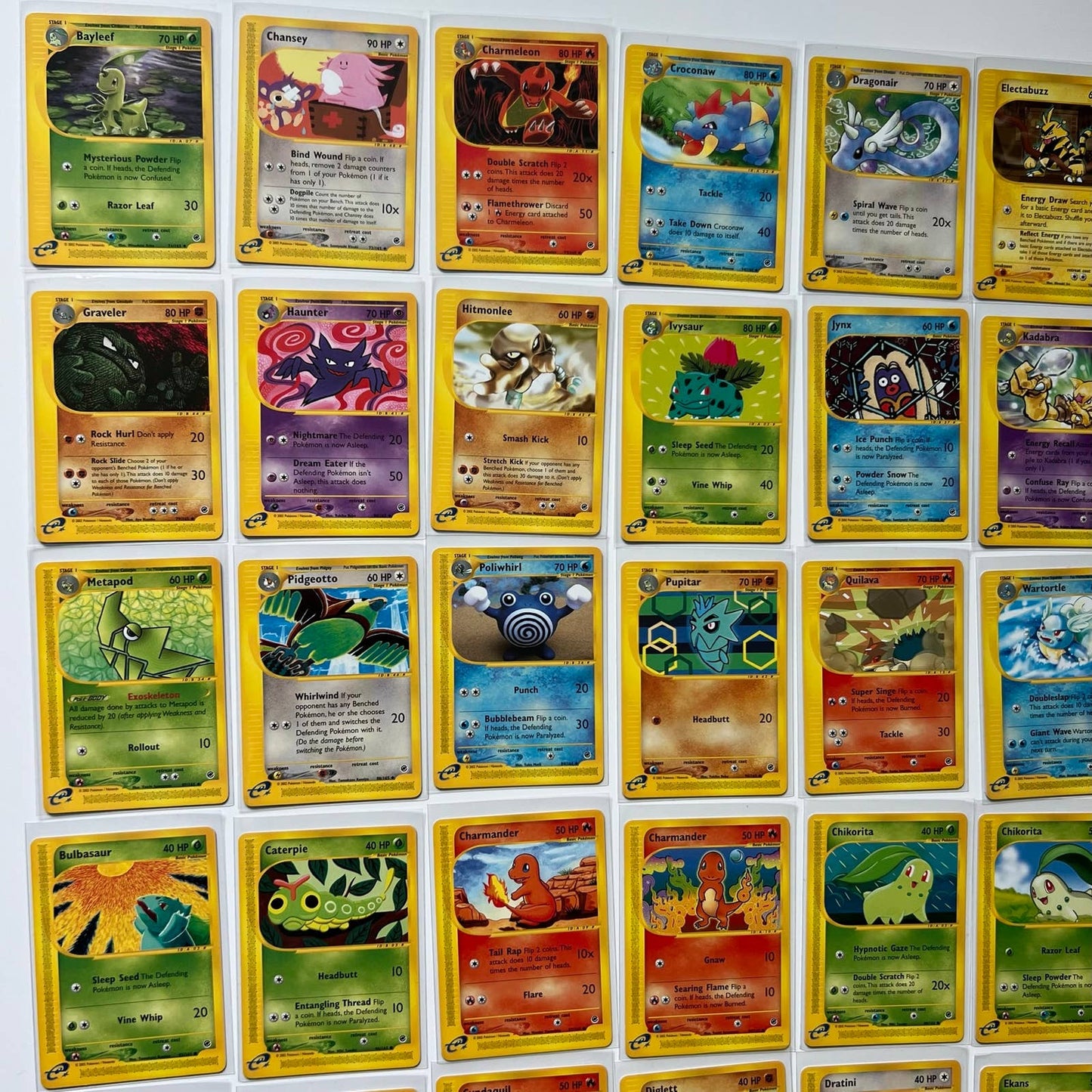 Pokémon Expedition Set Near Complete Set 71-159 Uncommon Common No Holos NM-MT