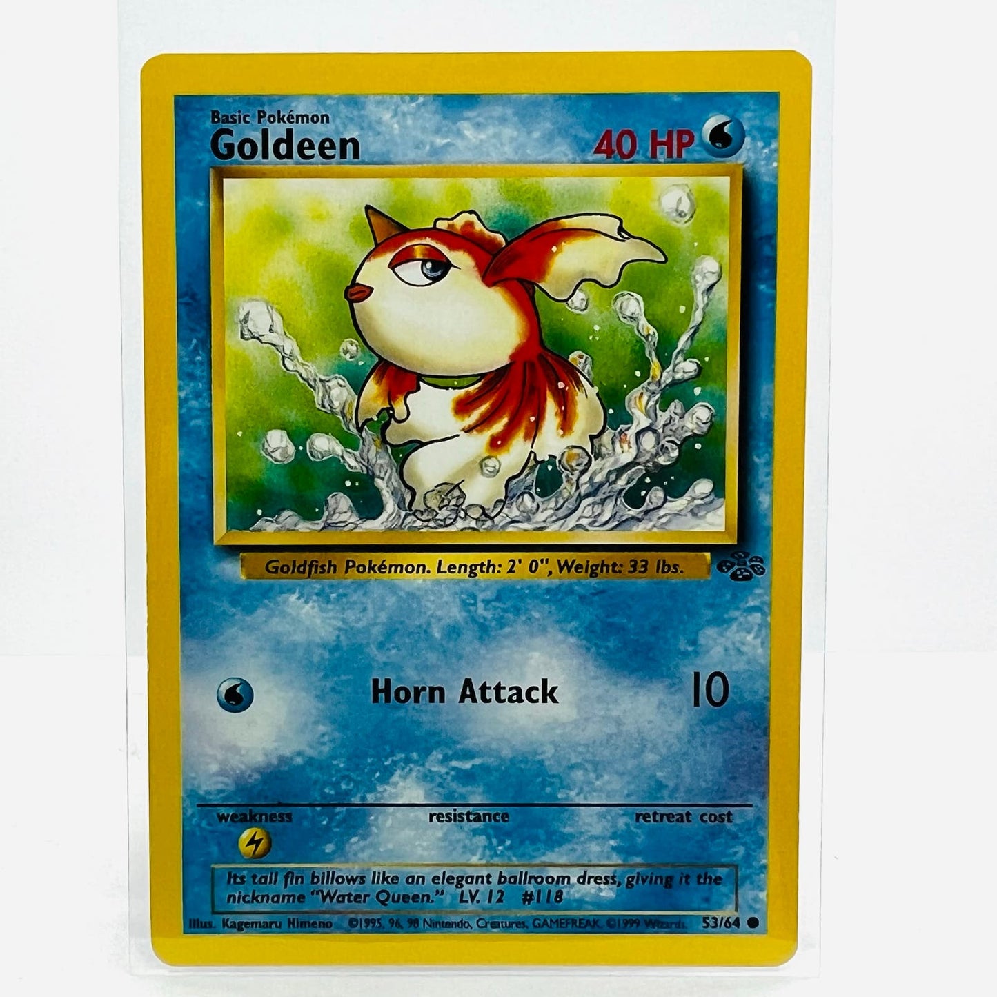 Pokémon Goldeen 53/64 Jungle Unlimited WOTC 1999 Pokemon Common Card NM-MT