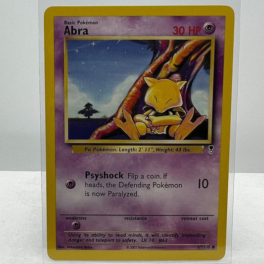 Pokémon Abra 67/110 Pokemon 2000 Legendary Collection TCG Common Card NM-MT