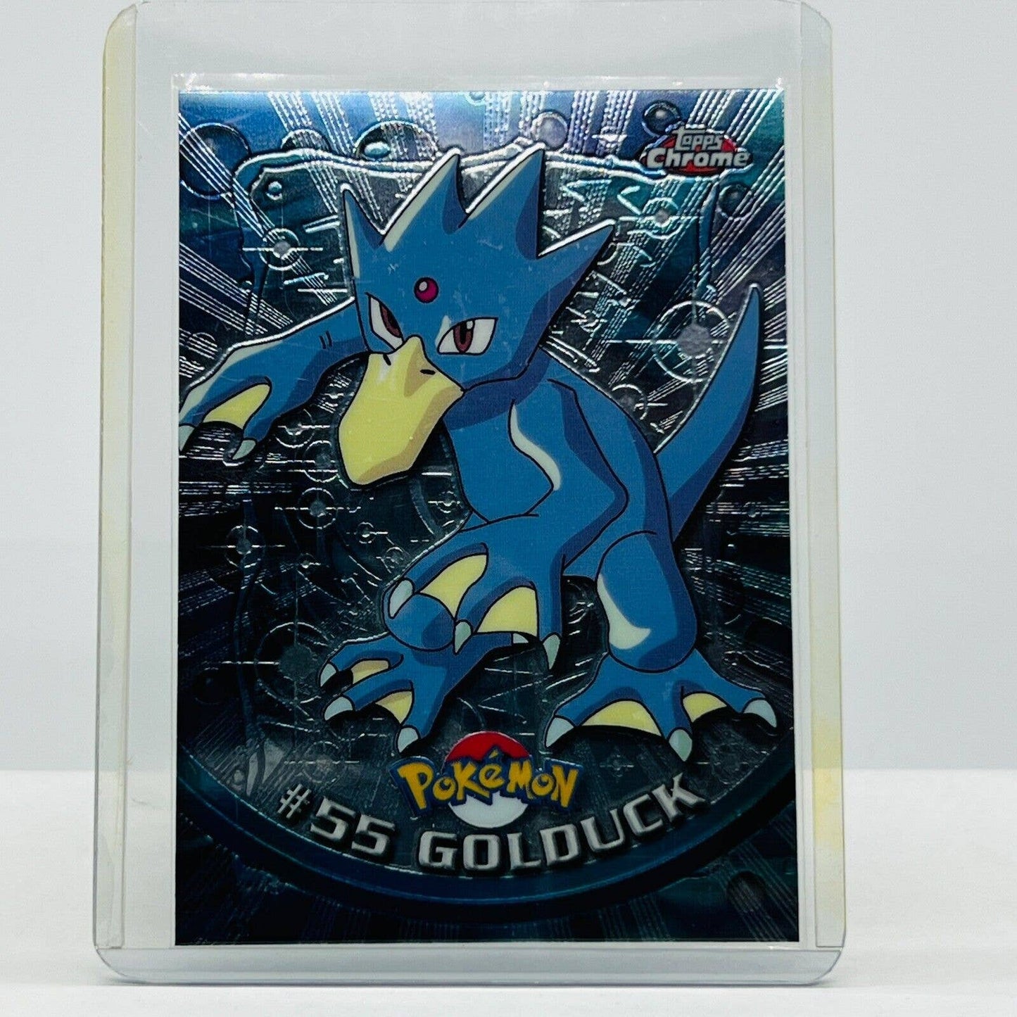 Pokémon Golduck #55 Pokemon 2000 Topps TV Animation Chrome Series 1 Holo Foil