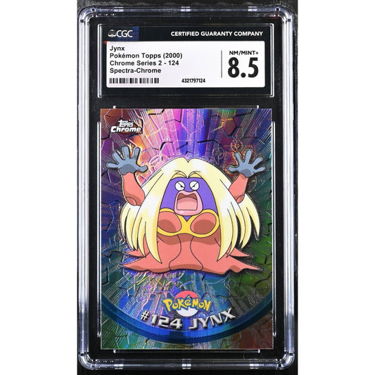 CGC 8.5 NM/MINT+ Jynx Spectra #124 Pokemon 2000 Topps Chrome Holo Rare (PSA/BGS)