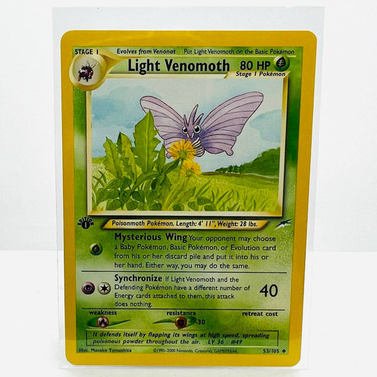 Pokémon Light Venomoth 1st Edition 53/105 Neo Destiny WOTC Pokemon Card NM-MT