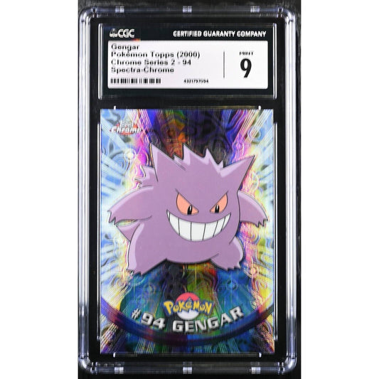 CGC 9 MINT Gengar Spectra #94 Pokemon 2000 Topps Chrome Holo Rare (PSA/BGS)