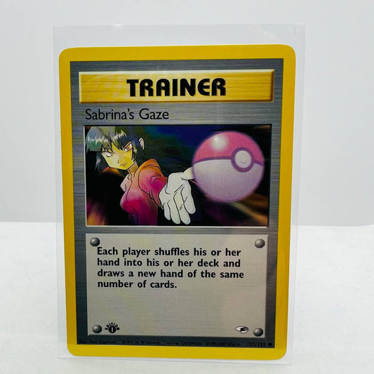 Pokémon Sabrina's Gaze 125/132 Gym Heroes Unlimited WOTC Pokemon Trainer NM-MT