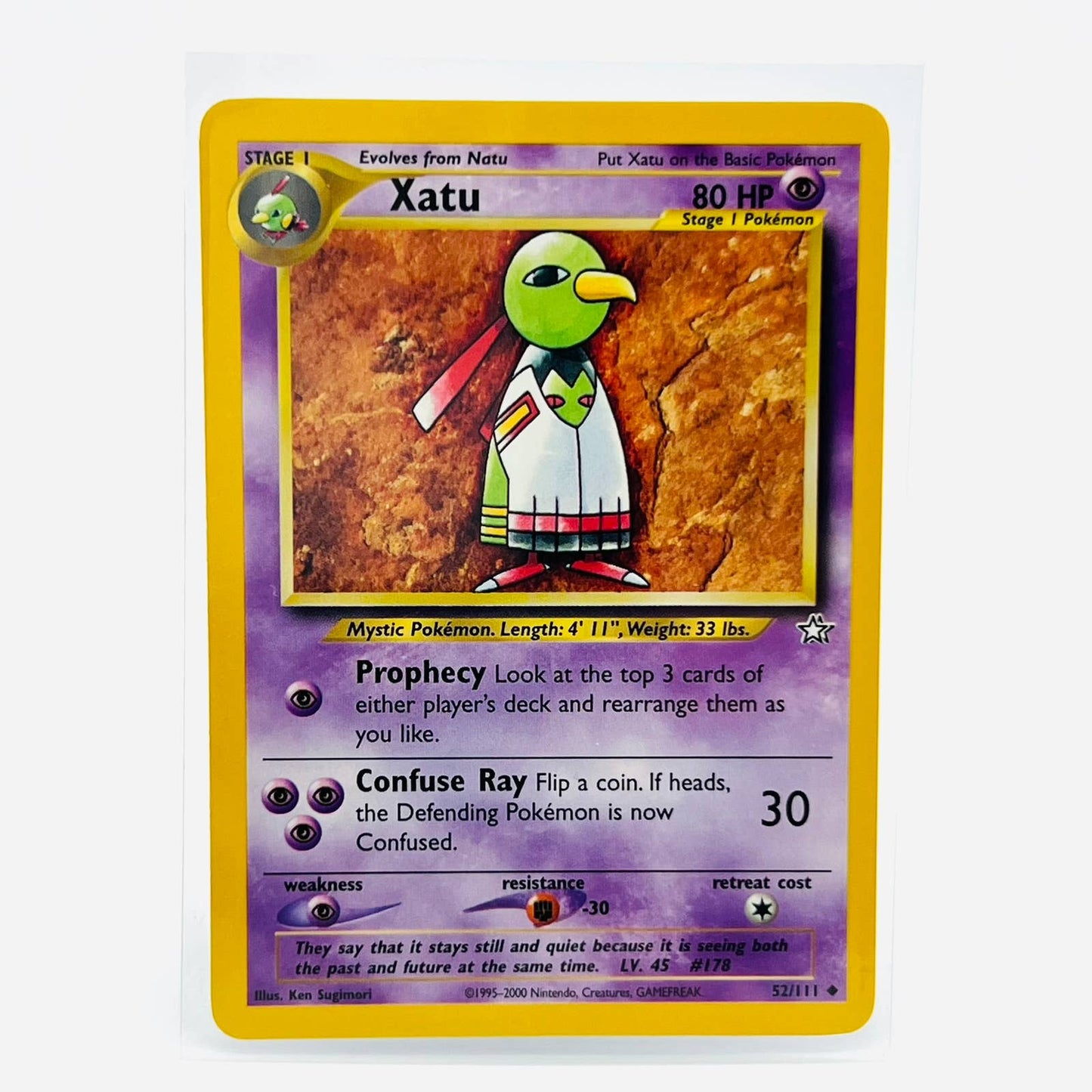 Pokémon Xatu 52/111 Neo Genesis Unlimited WOTC Pokemon Uncommon Card NM-MT