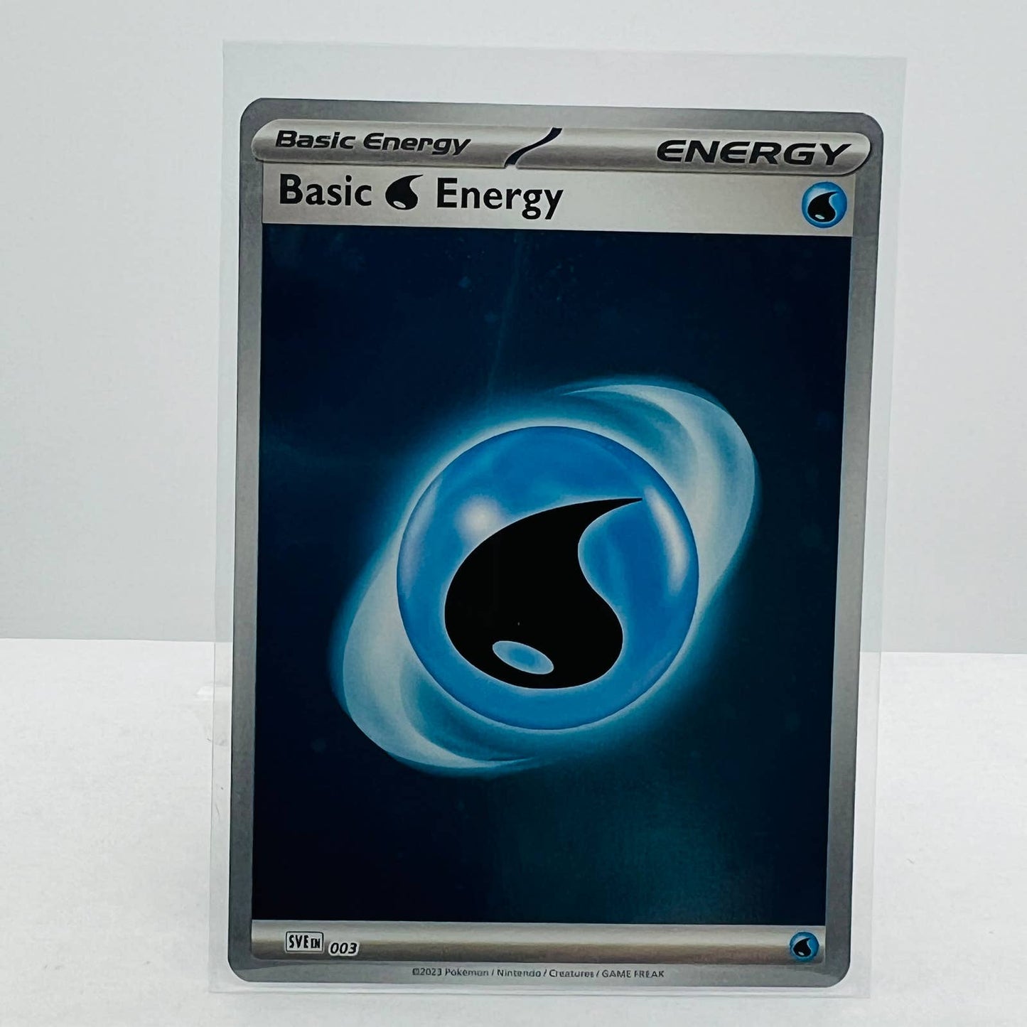 Pokémon Water Energy SVE 003 Scarlet & Violet 151 TCG 2 Swirl Cosmic Holo NM-MT