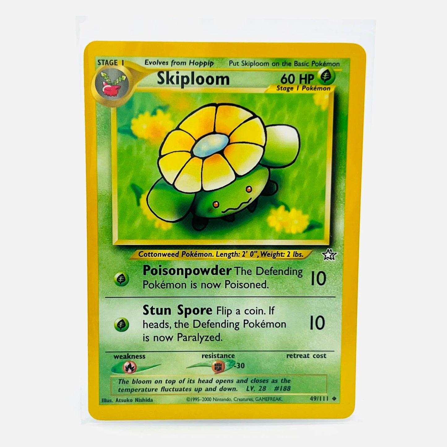 Pokémon Skiploom 49/111 Neo Genesis Unlimited WOTC Pokemon Uncommon Card NM-MT