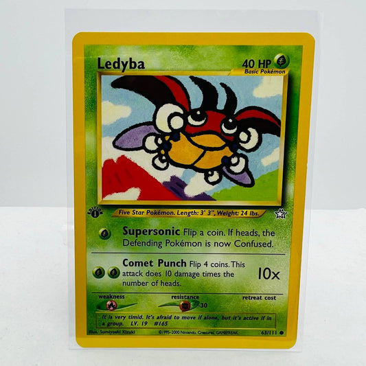 Pokémon Ledyba 1st Edition 63/111 Neo Genesis WOTC Pokemon Common Card NM-MT