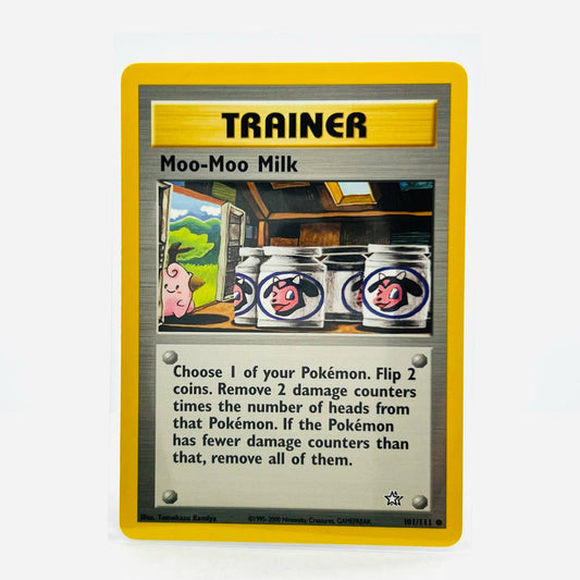 Pokémon Moo-Moo Milk 101/111 Neo Genesis Unlimited WOTC Trainer Card NM-MT