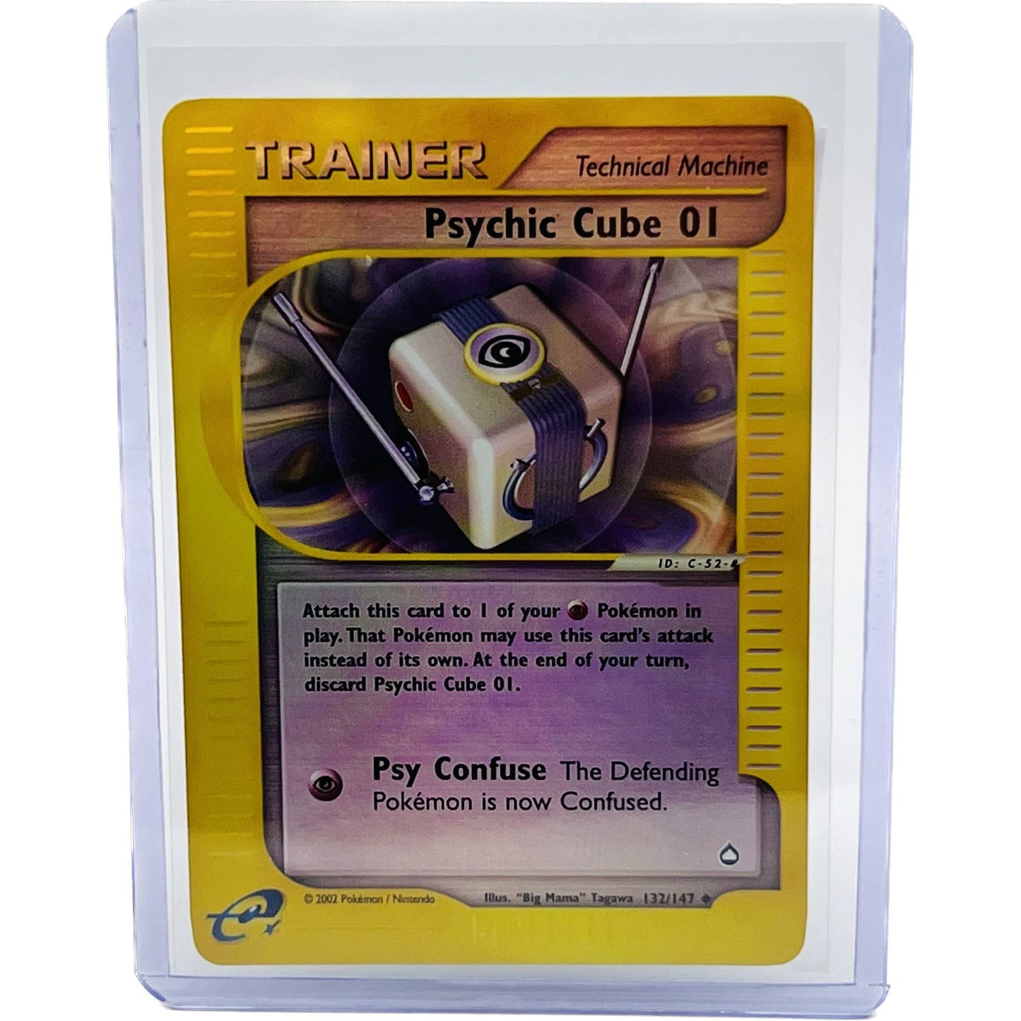 Pokémon Psychic Cube 01 Trainer 132/147 Aquapolis Reverse Holo TCG Card NM