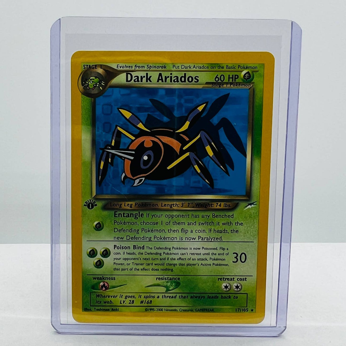 Pokémon Dark Ariados 1st Edition 17/105 Neo Destiny Non Holo Rare Card NM-MT