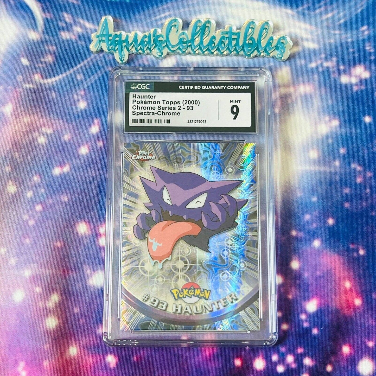 CGC 9 MINT Haunter Spectra #93 Pokemon 2000 Topps Chrome Holo Rare (PSA/BGS)