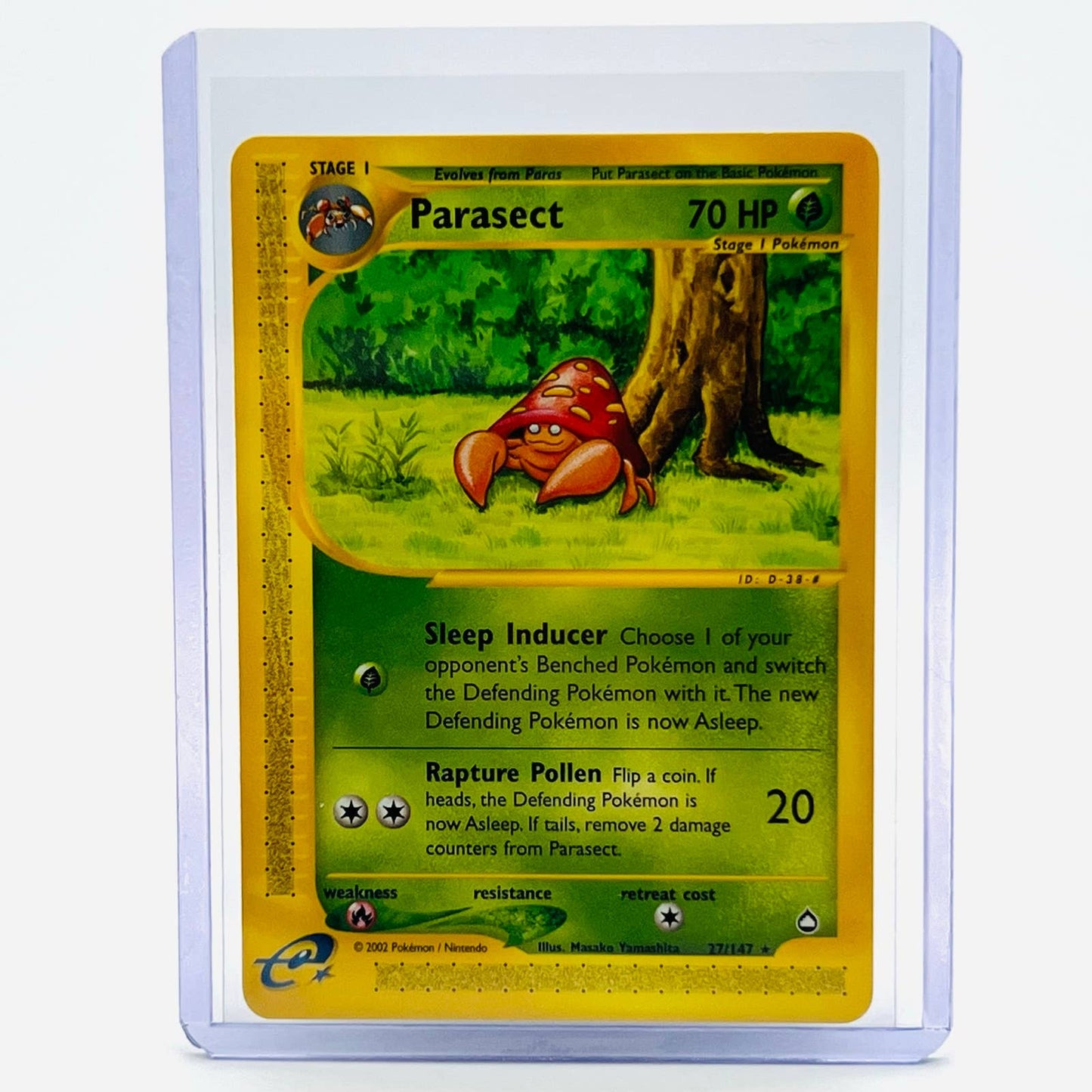 Pokémon Parasect 27/147 Aquapolis Non Holo Rare WOTC TCG Pokemon Card NM-MT