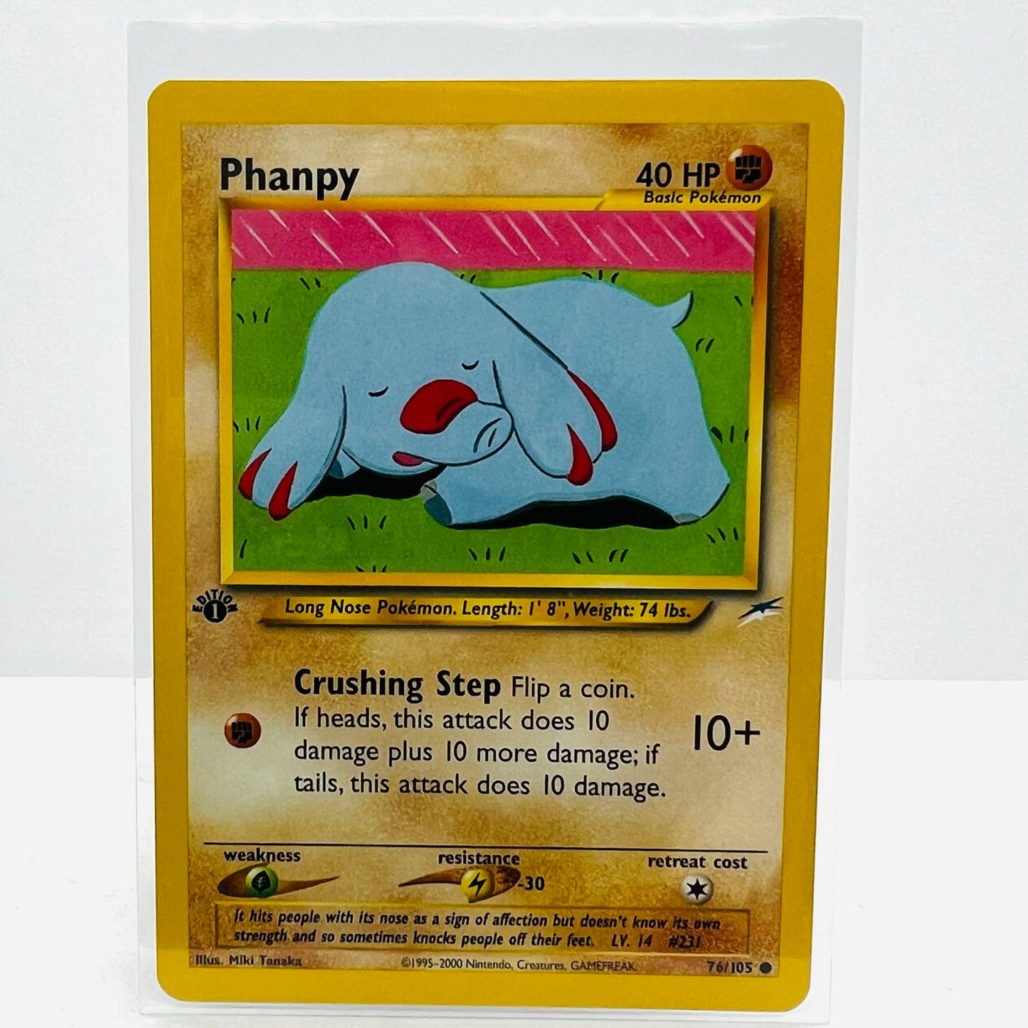 Pokémon Phanpy 1st Edition 76/105 Neo Destiny WOTC Pokemon Common Card NM-MT