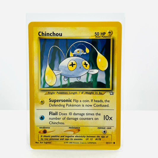 Pokémon Chinchou 55/111 Neo Genesis Unlimited WOTC Pokemon Common Card NM-MT