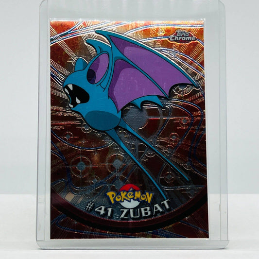 Pokémon Zubat #41 Pokemon 2000 Topps TV Animation Chrome Series 1 Holo Foil