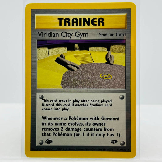 Pokémon Viridian City Gym 1st Edition 123/132 Gym Challenge Uncommon Card NM-MT