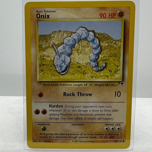 Pokémon Onix 84/110 Pokemon 2000 Legendary Collection TCG Common Card NM-MT