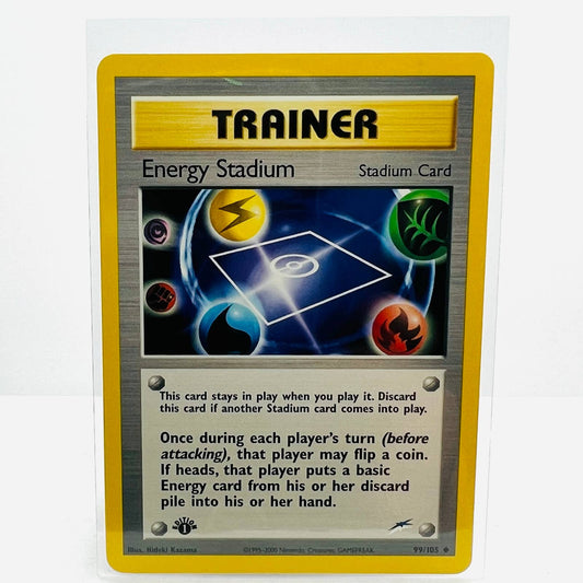 Pokémon Energy Stadium 1st Edition 99/105 Neo Destiny WOTC Pokemon Card NM-MT