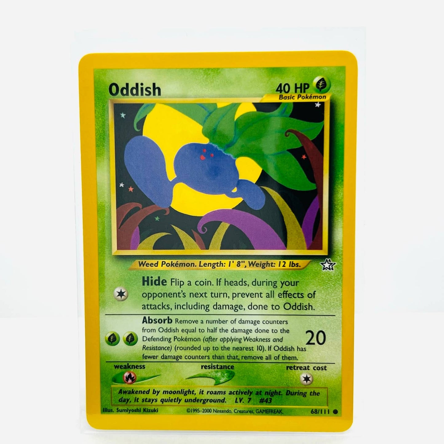 Pokémon Oddish 68/111 Neo Genesis Unlimited WOTC Pokemon Common Card NM-MT