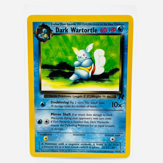 Pokémon Dark Wartortle 46/82 Team Rocket WOTC TCG Pokemon Uncommon Card NM-MT