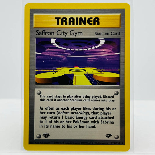 Pokémon Saffron City Gym 1st Edition 122/132 Gym Challenge Uncommon Card NM-MT