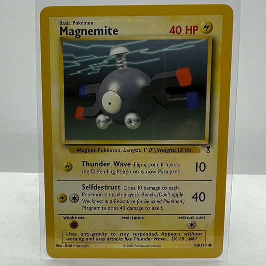 Pokémon Magnemite 80/110 Pokemon 2000 Legendary Collection TCG Common Card NM-MT