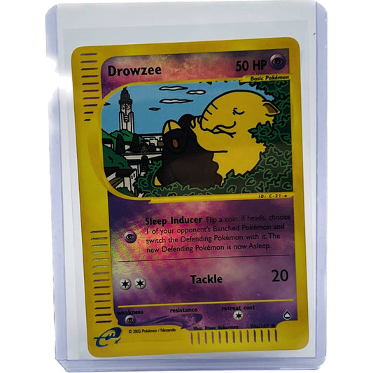 Pokémon Drowzee 74a/147 Aquapolis Reverse Holo Foil TCG Pokemon Card NM-MT