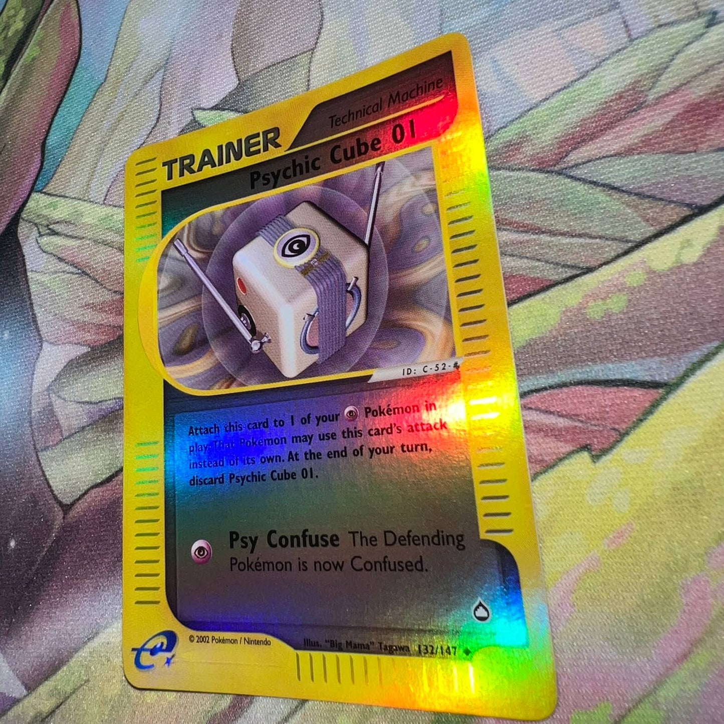 Pokémon Psychic Cube 01 Trainer 132/147 Aquapolis Reverse Holo TCG Card NM