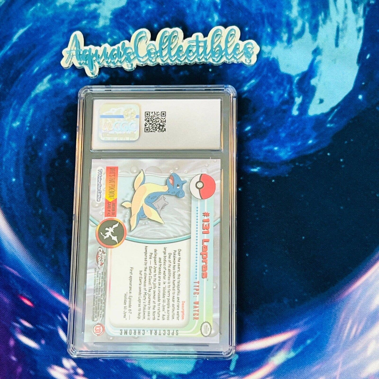 CGC 8.5 NM/MINT+ Lapras Spectra #131 Pokemon 2000 Topps Chrome (PSA/BGS)