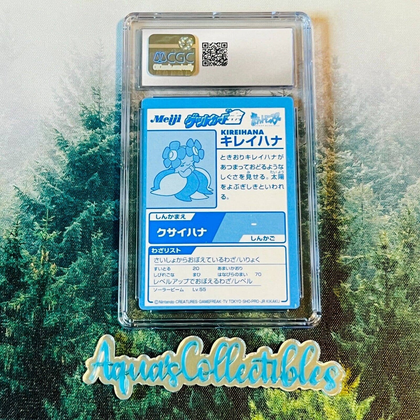 CGC 7.5 NEAR MINT+ Bellossom Kireihana Pokemon 2000 Japanese Meiji (PSA/BGS)