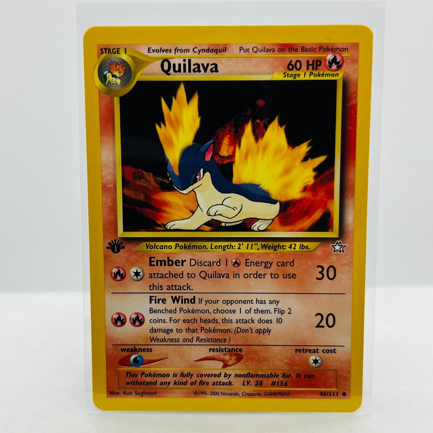 Pokémon Quilava 1st Edition 46/111 Neo Genesis WOTC Pokemon Uncommon Card NM-MT