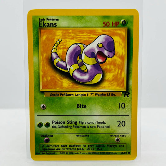 Pokémon Ekans 56/82 Team Rocket 2000 WOTC Unlimited Common Card NM-MT