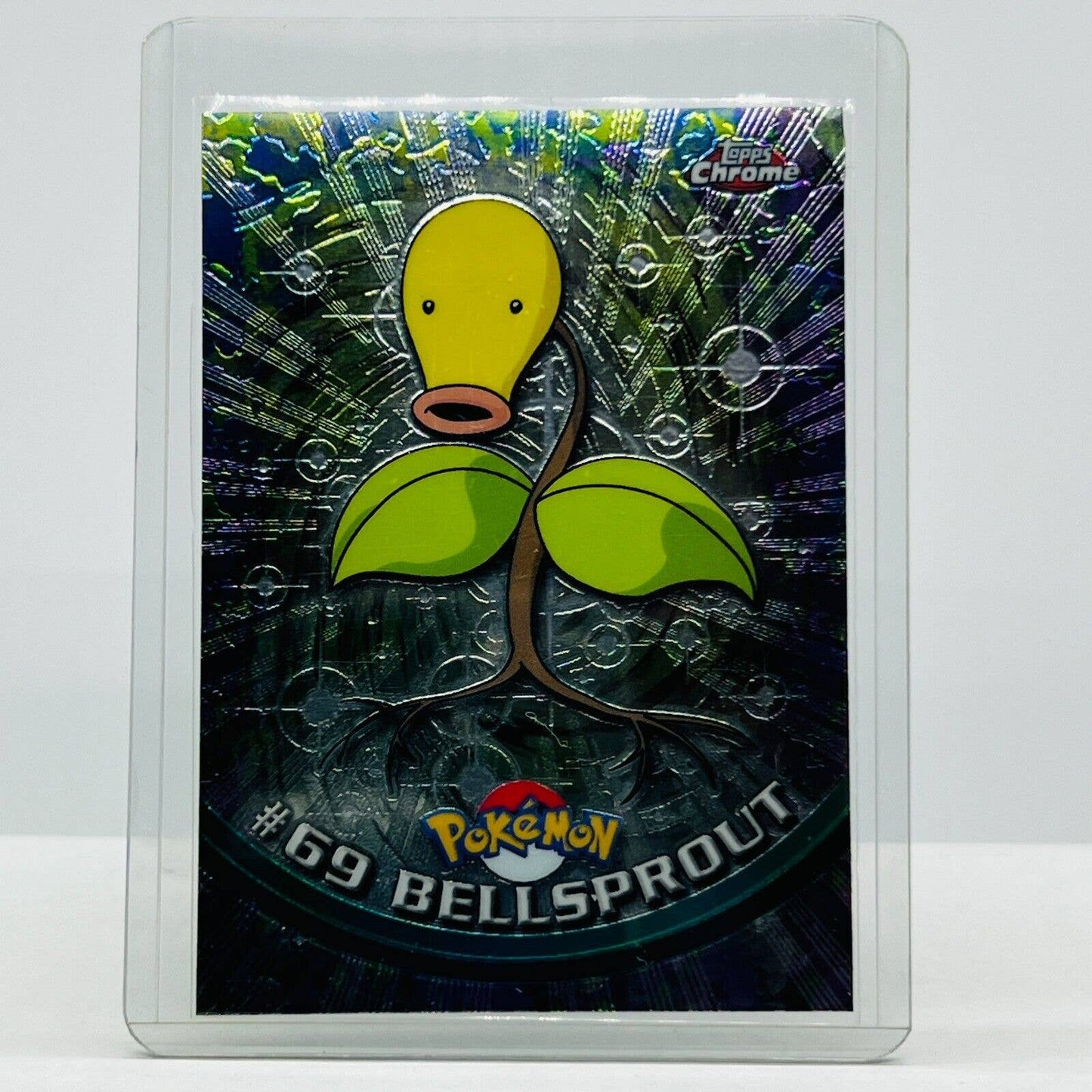 Pokémon Bellsprout #69 Pokemon 2000 Topps TV Animation Chrome Series 1 Holo Foil