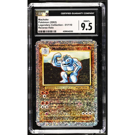 CGC 9.5 MINT+ Machoke 51/110 Pokémon Legendary Collection Reverse (PSA/BGS)