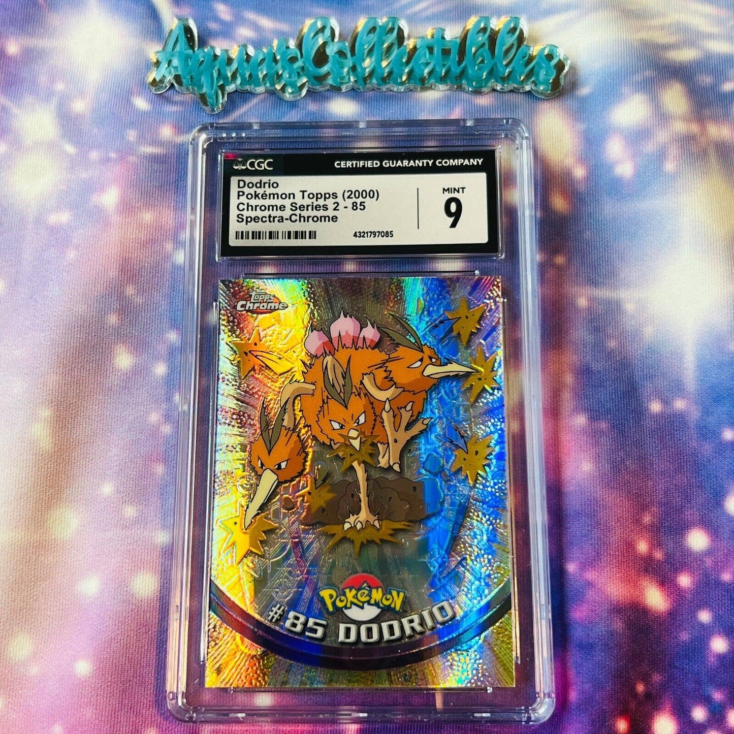 CGC 9 MINT Dodrio Spectra #85 Pokemon 2000 Topps Chrome Holo Rare (PSA/BGS)