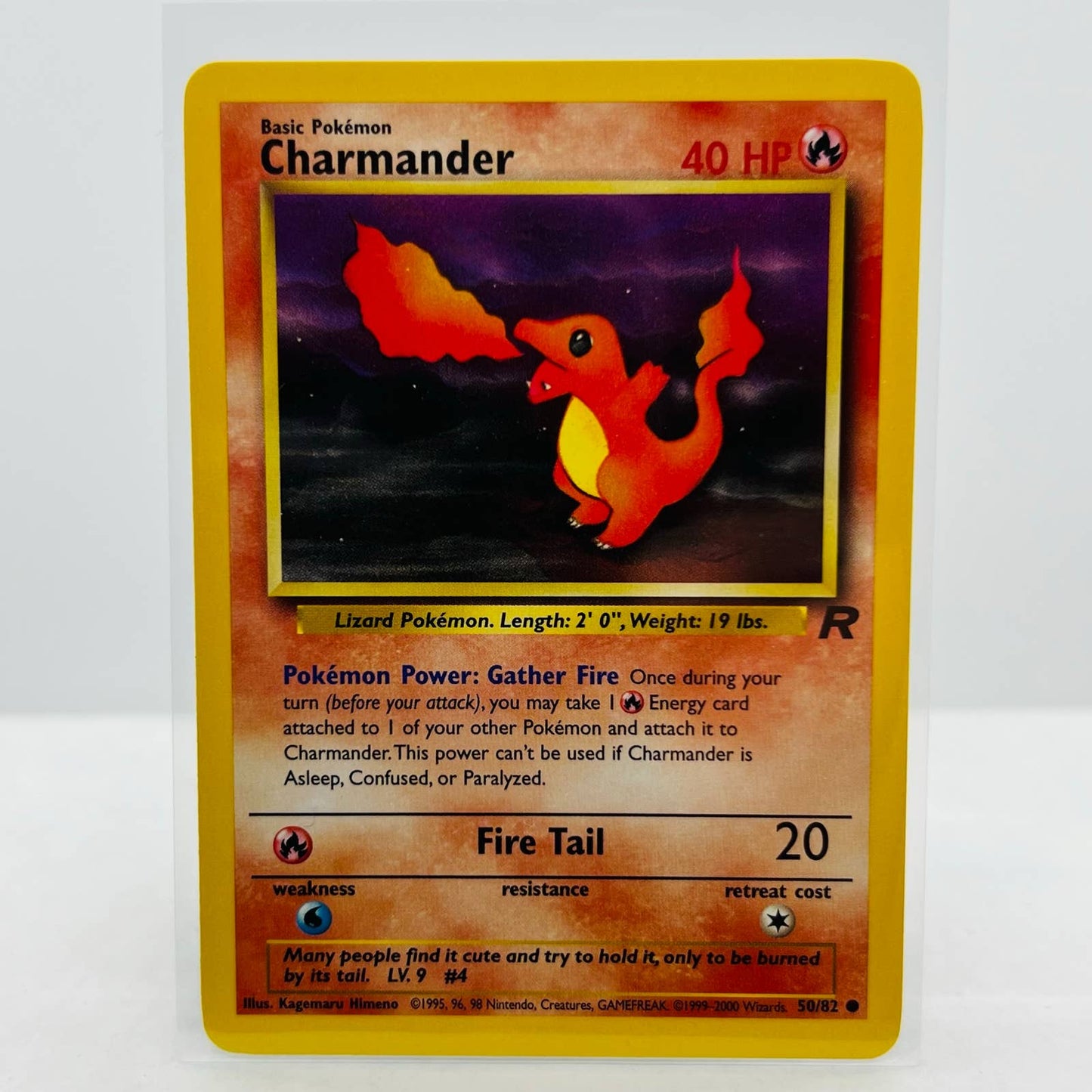 Pokémon Charmander 50/82 Team Rocket 2000 WOTC Unlimited Common Card NM-MT