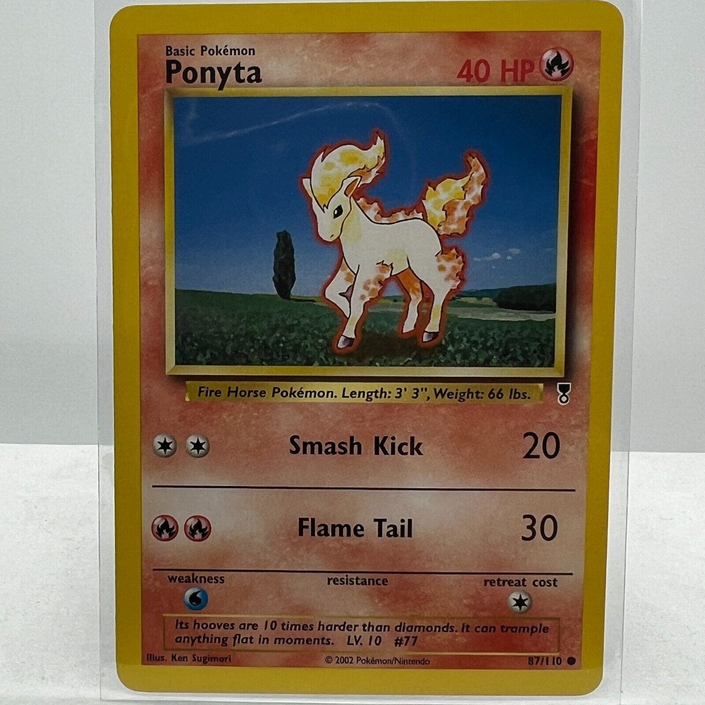 Pokémon Ponyta 87/110 Pokemon 2000 Legendary Collection TCG Common Card NM-MT