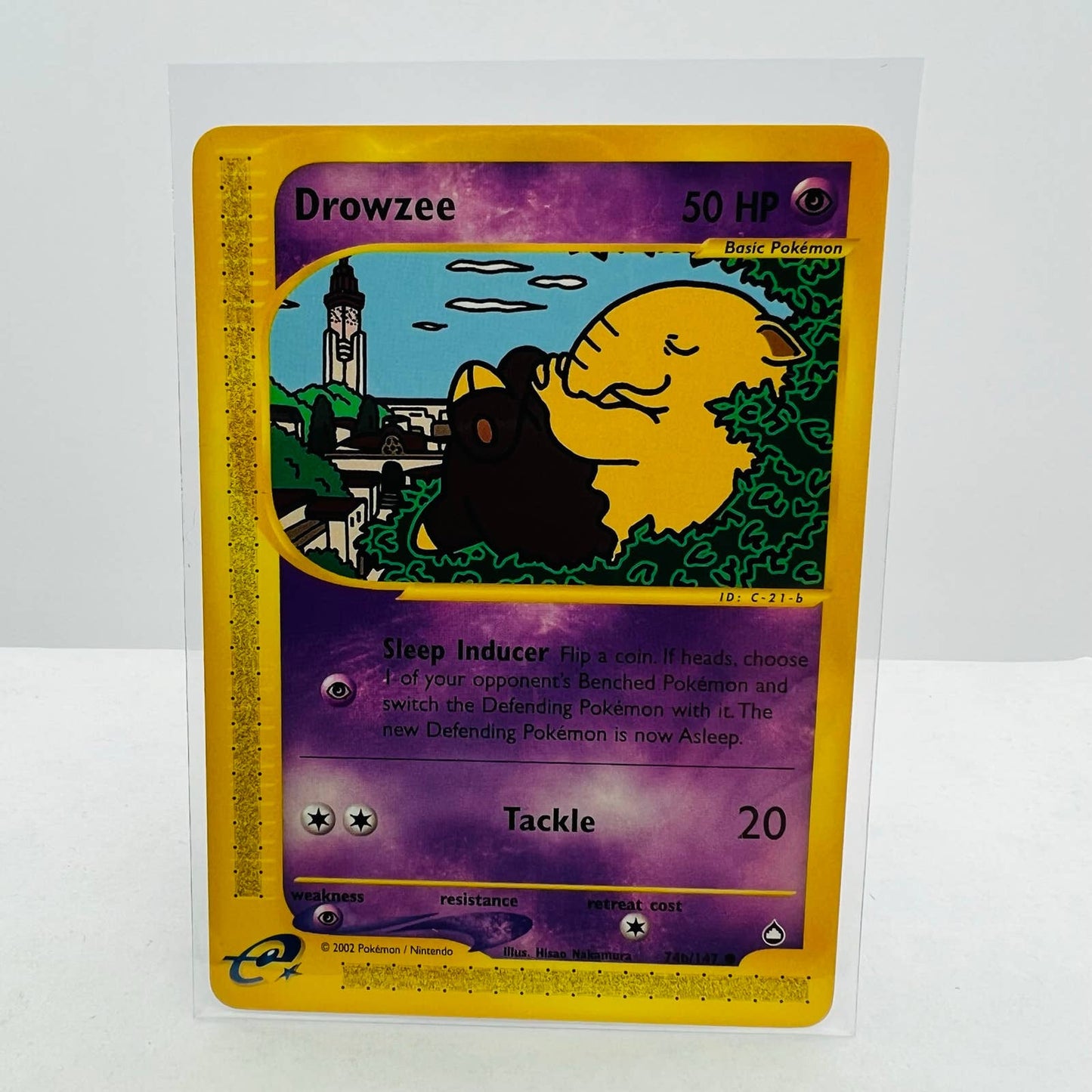 Pokémon Drowzee 74b/147 Aquapolis E Reader WOTC TCG Pokemon Common Card NM-MT