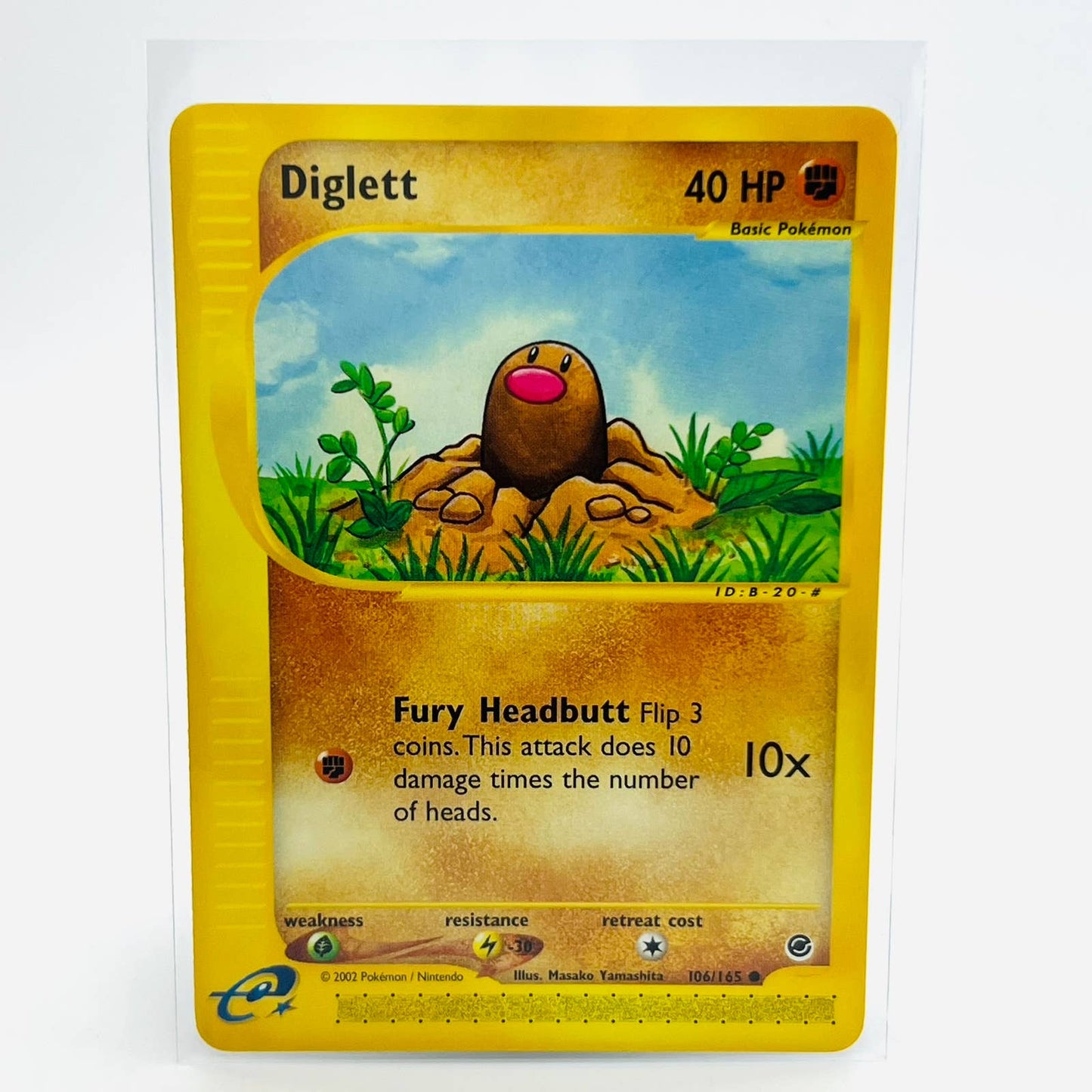 Pokémon Diglett 106/165 Expedition E-Reader Series WOTC TCG Common Card NM-MT