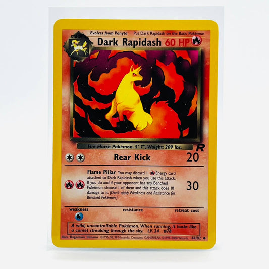 Pokémon Dark Rapidash 44/82 Team Rocket WOTC TCG Pokemon Uncommon Card NM-MT