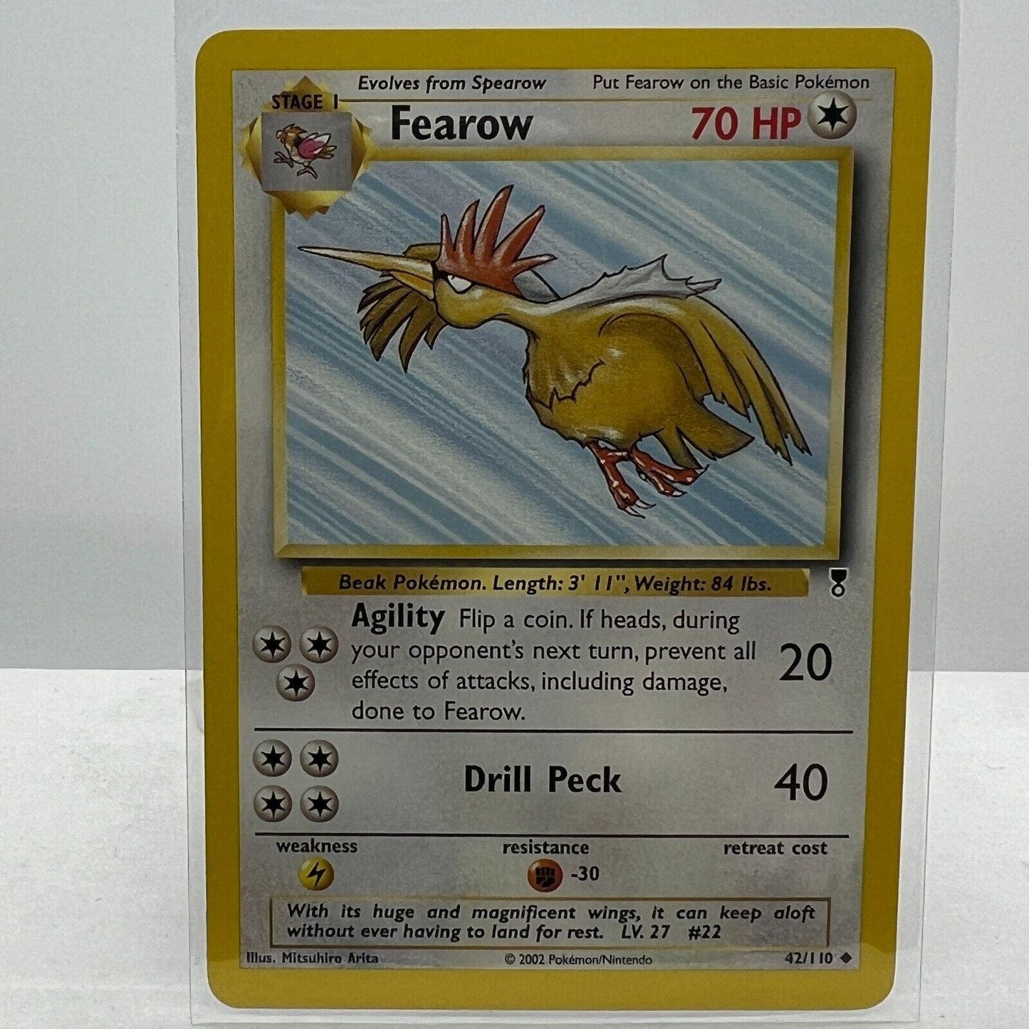 Pokémon Fearow 42/110 Pokemon 2000 Legendary Collection TCG Uncommon Card NM-MT