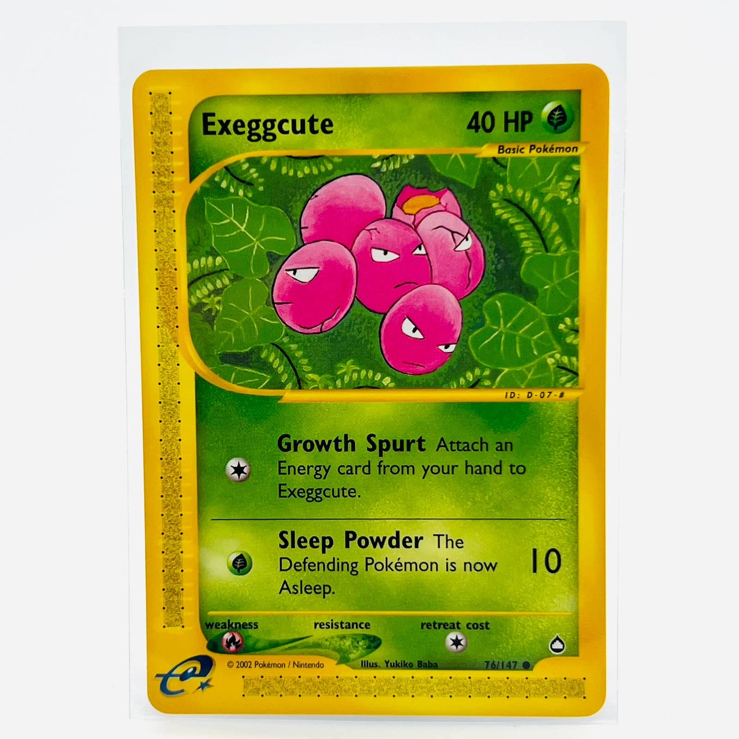 Pokémon Exeggcute 76/147 Aquapolis E Reader WOTC TCG Pokemon Common Card NM-MT