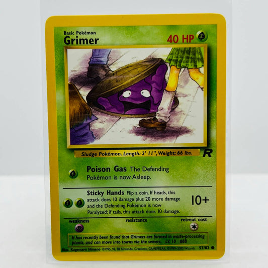 Pokémon Grimer 57/82 Team Rocket 2000 WOTC Unlimited Common Card NM-MT