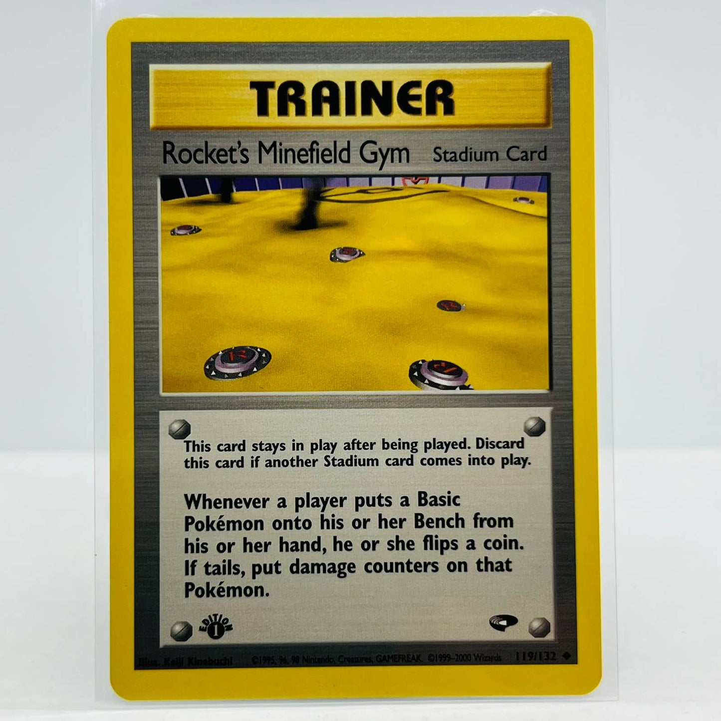 Pokémon Rocket's Minefield Gym 1st Edition 119/132 Gym Challenge Uncommon NM-MT